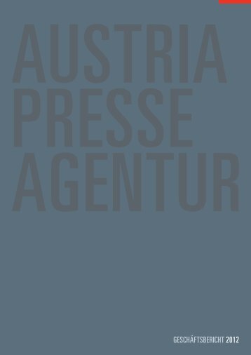 GESCHäFTSBERICHT 2012 - APA