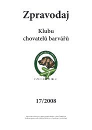 Klubu chovatelÅ¯ barvÃ¡ÅÅ¯ 17/2008 - Klub chovateÄ¾ov farbiarov