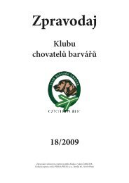 Klubu chovatelÅ¯ barvÃ¡ÅÅ¯ 18/2009 - Klub chovatelov farbiarov