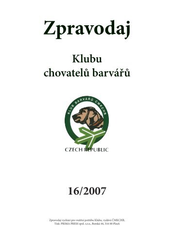 Klubu chovatelÅ¯ barvÃ¡ÅÅ¯ 16/2007 - Klub chovatelov farbiarov
