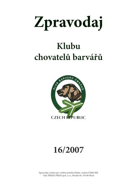 Klubu chovatelÅ¯ barvÃ¡Å™Å¯ 16/2007 - Klub chovatelov farbiarov