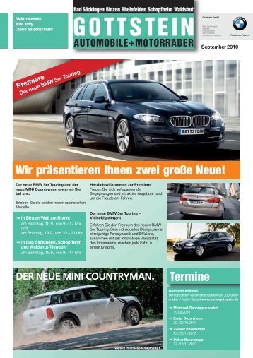 Wir Präsentieren Ihnen Zwei Große Neue! - BMW Gottstein