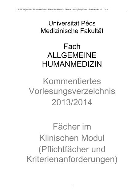 Klinisches Modul