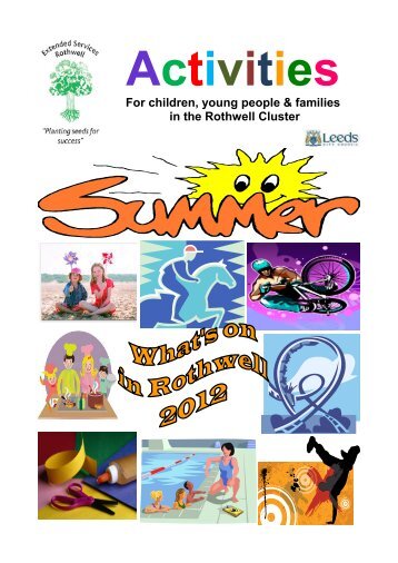 Rothwell cluster summer 12 publicity - Drighlington Primary School