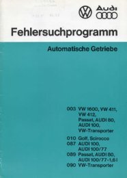 Fehlersuchprogramm - Automatische Getriebe - Vwtyp3info.de