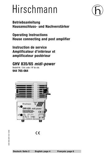 GHV 835/65 midi-power - Triax