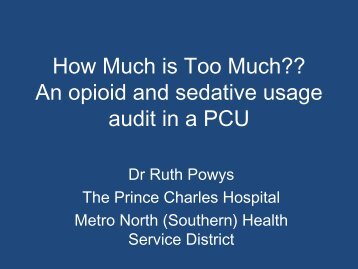 How Much is Too Much?? - Palliative Care Australia