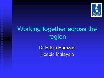 Dr Edin Hamzah - Palliative Care Australia