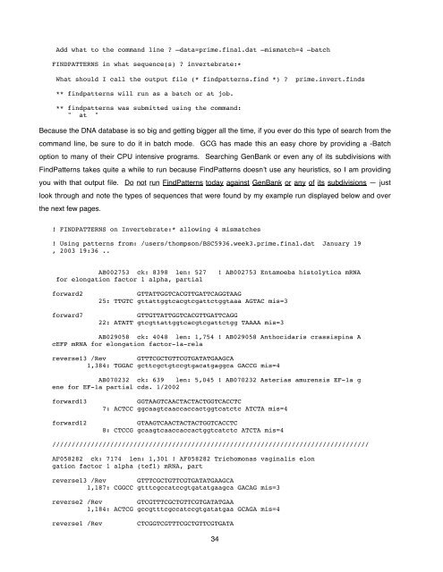 Unknown DNA â Rational Primer Design and Analysis â the ...