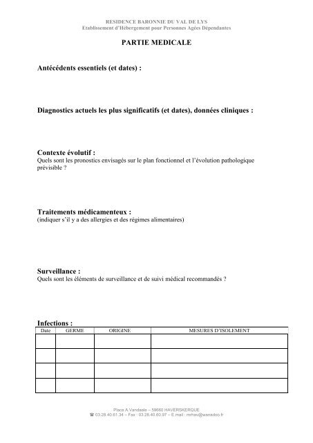 engagement de paiement des frais de sejour - Commune d ...