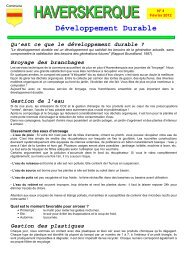 DÃ©veloppement durable 4 - Commune d'Haverskerque