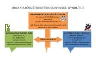 organizaÄnÃ¡ Å¡truktÃºra slovenskej kynolÃ³gie - Klub chovateÄ¾ov farbiarov