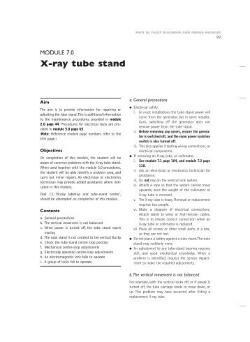 X-ray tube stand - libdoc.who.int