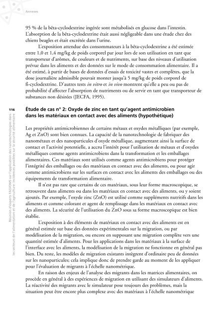 Réunion d'experts FAO/OMS sur l'application des nanotechnologies ...