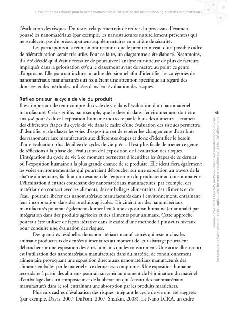 Réunion d'experts FAO/OMS sur l'application des nanotechnologies ...