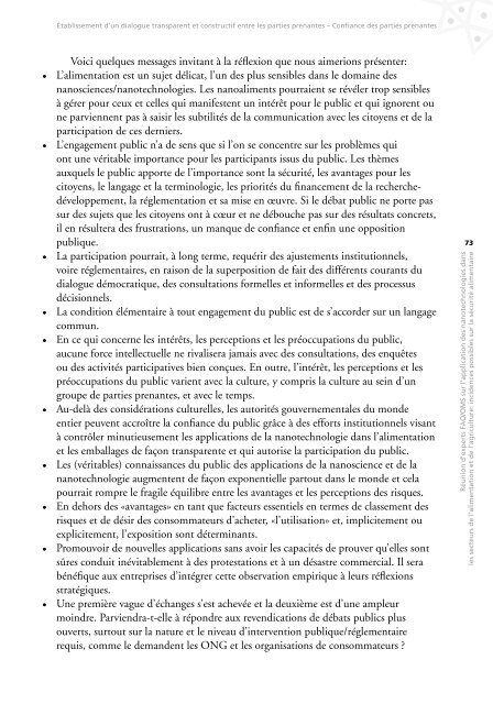 Réunion d'experts FAO/OMS sur l'application des nanotechnologies ...