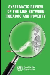 Systematic Review of the Link Between Tobacco and Poverty