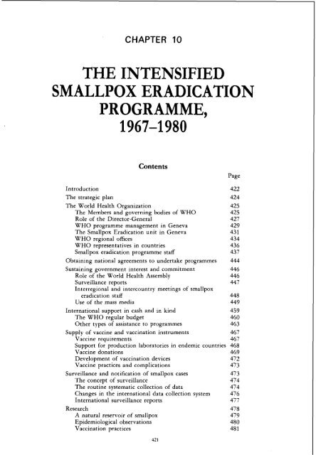 smallpox eradication - libdoc.who.int - World Health Organization