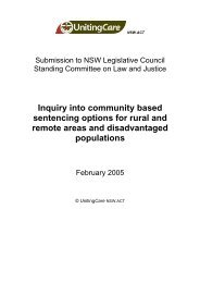 Community based sentencing Inquiry Submission - final