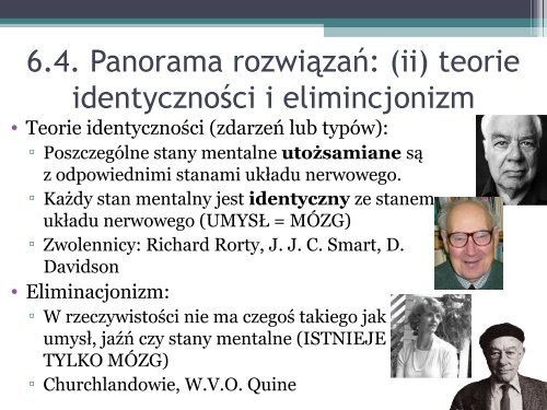 stan mentalny - Filozofia UmysÅu i Kognitywistyka