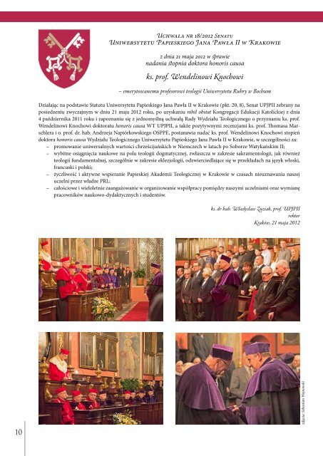 Vita Academica 5(70) - Uniwersytet Papieski Jana PawÅa II