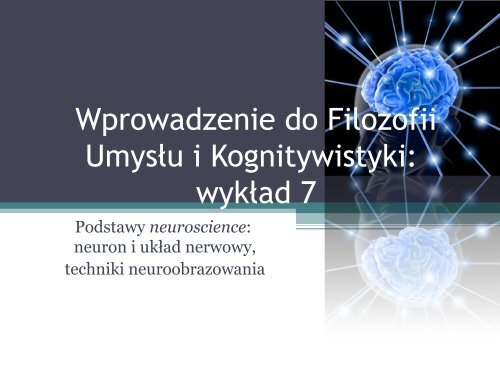 obwodowy ukÅad nerwowy - Filozofia UmysÅu i Kognitywistyka