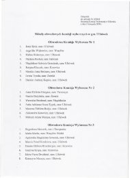 Sklady obwodowych komisji wyborczych w gm. UlhÃ³wek - Lublin