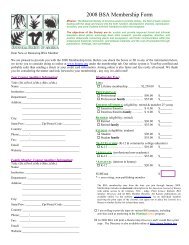 By Mail - PDF Form - Botanical Society of America