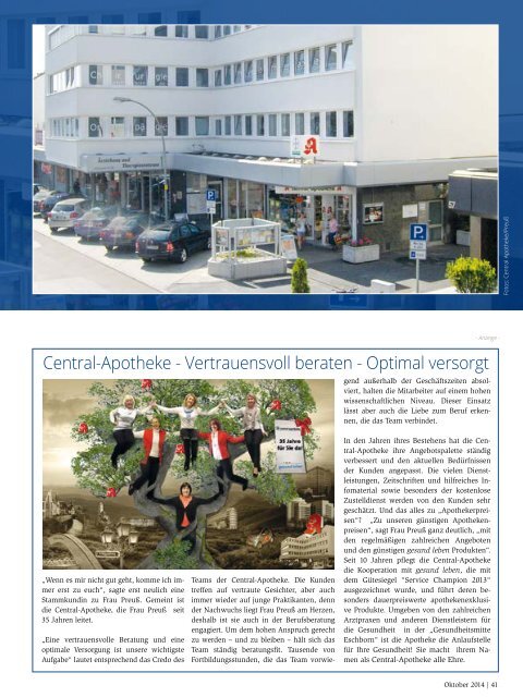 AGIL - Ausgabe Oktober 2014