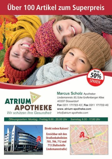 Angebote der Atrium Apotheke in Düsseldorf