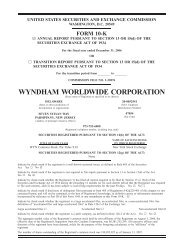 2006 Annual Report on Form 10-K - Wyndham Worldwide