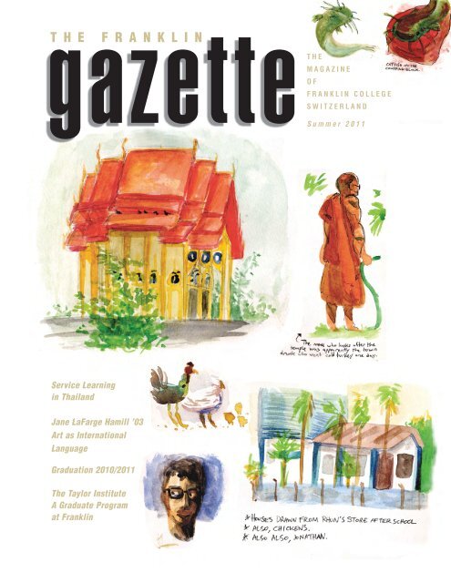 FC Gazette 2011summer Franklin College Switzerland 