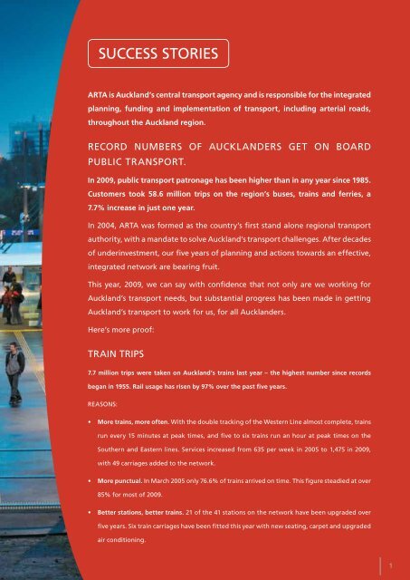 ARTA Annual Report 2009 - Auckland Transport