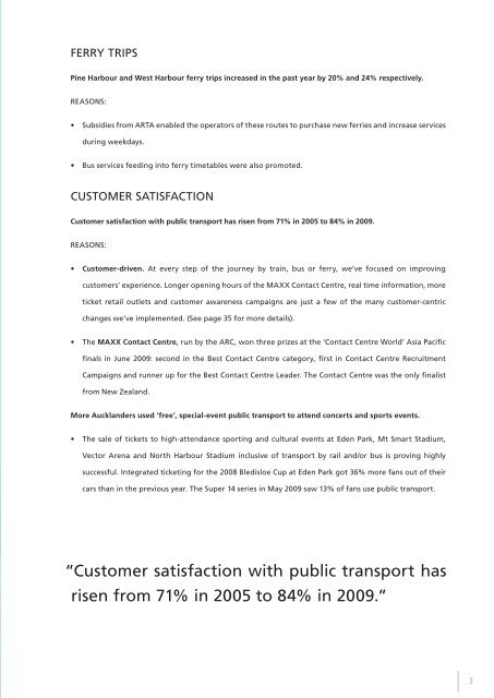ARTA Annual Report 2009 - Auckland Transport
