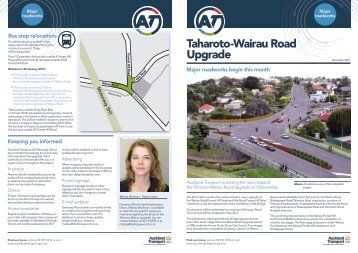 Taharoto-Wairau Road Upgrade - Auckland Transport