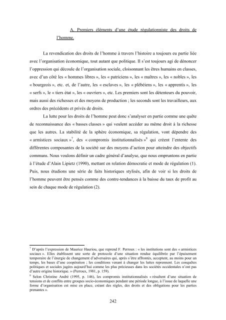 l'economie des droits de l'homme - creden - UniversitÃ© Montpellier I