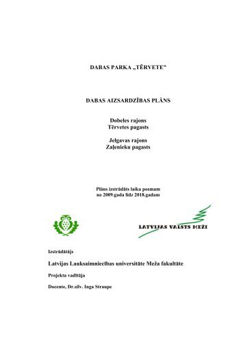 lejupielādēt - Dabas aizsardzības pārvalde