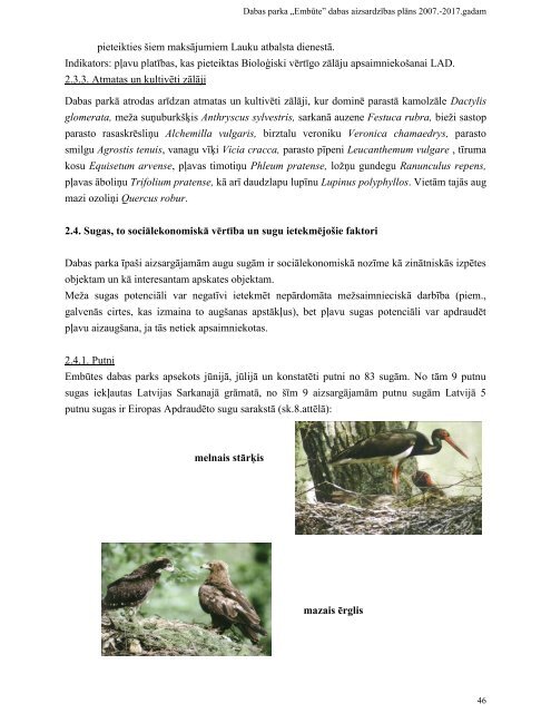 Embūtes dabas parks - Dabas aizsardzības pārvalde