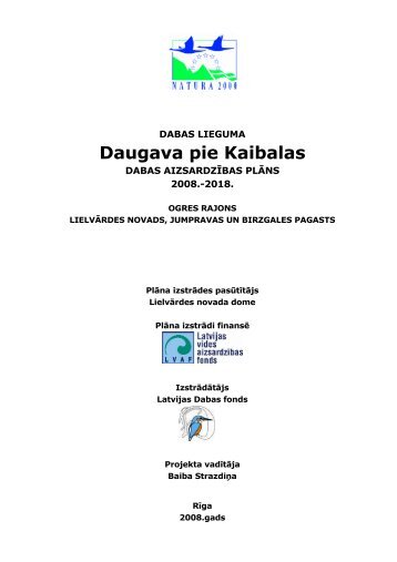 lejupielādēt - Dabas aizsardzības pārvalde