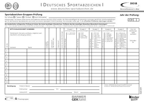 DOSB Sportabzeichen 2011 Gruppen-PrÃ¼fung A4 Internet.indd