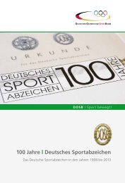 100 Jahre Deutsches Sportabzeichen in den Jahren 1988-2013