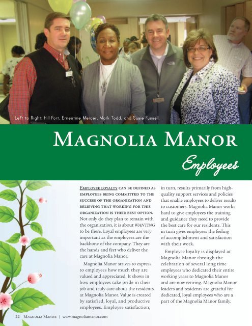 Magnolia Manor celebrates the true meaning of Christmas!