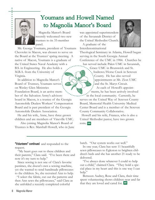 Summer Newsletter 2005.qxd - Magnolia Manor