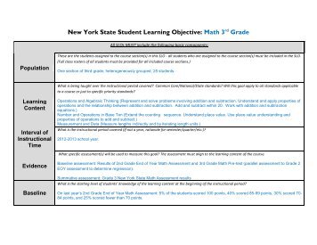 New York State Student Learning Objective: Math 3rd ... - OCM Boces