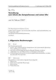 Schutzverordnung - Pro Sempachersee