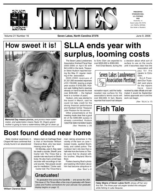 NEWS - Seven Lakes Times