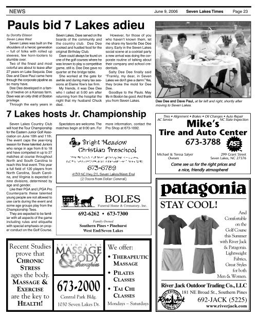 NEWS - Seven Lakes Times