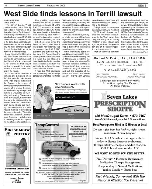February 6, 2009 - Seven Lakes Times