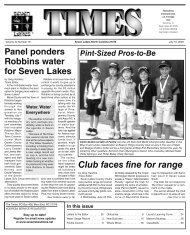 July 10, 2009 - Seven Lakes Times