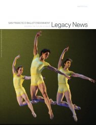 Winter 2012 - Ensuring the Future of Dance - San Francisco Ballet